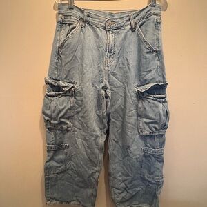 Light Blue Cargo Jeans